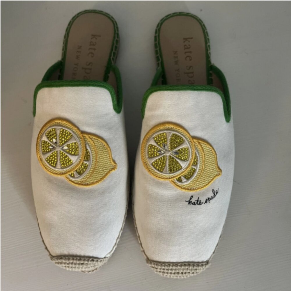 Kate Spade Azura Lemons Espadrille Mules